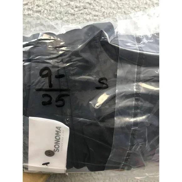 New Sonoma Solid Drawstring Waist Wide Leg Crop Pants Jumpsuit Small - Picture 8 of 8